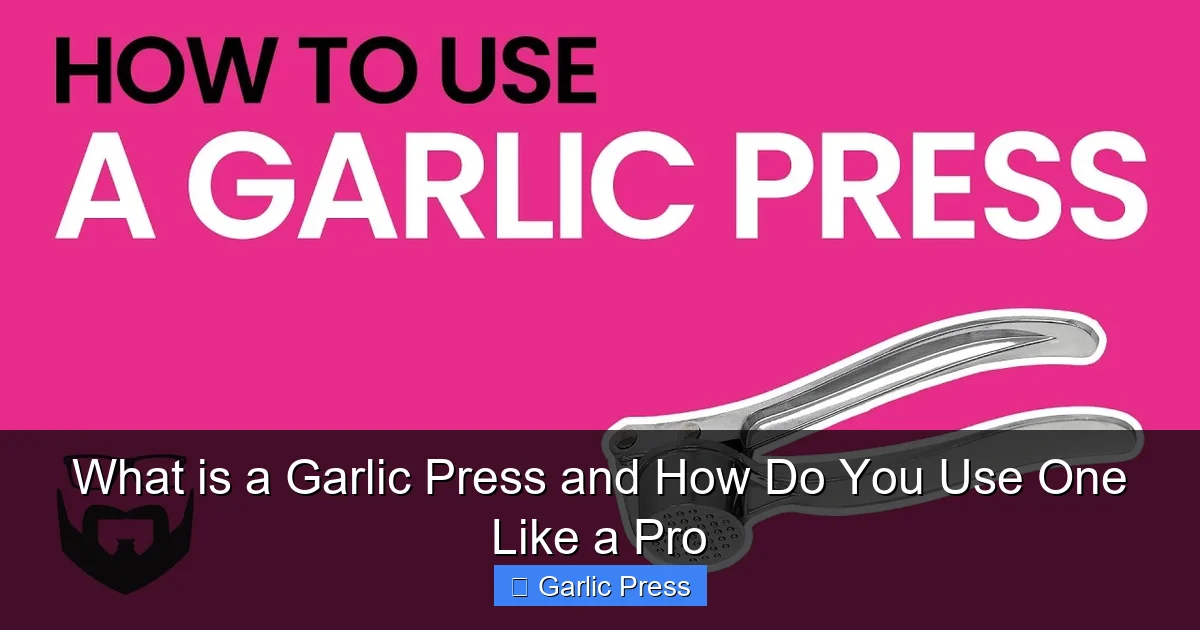 What is a Garlic Press and How Do You Use One Like a Pro