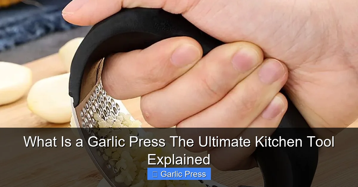 What Is a Garlic Press The Ultimate Kitchen Tool Explained