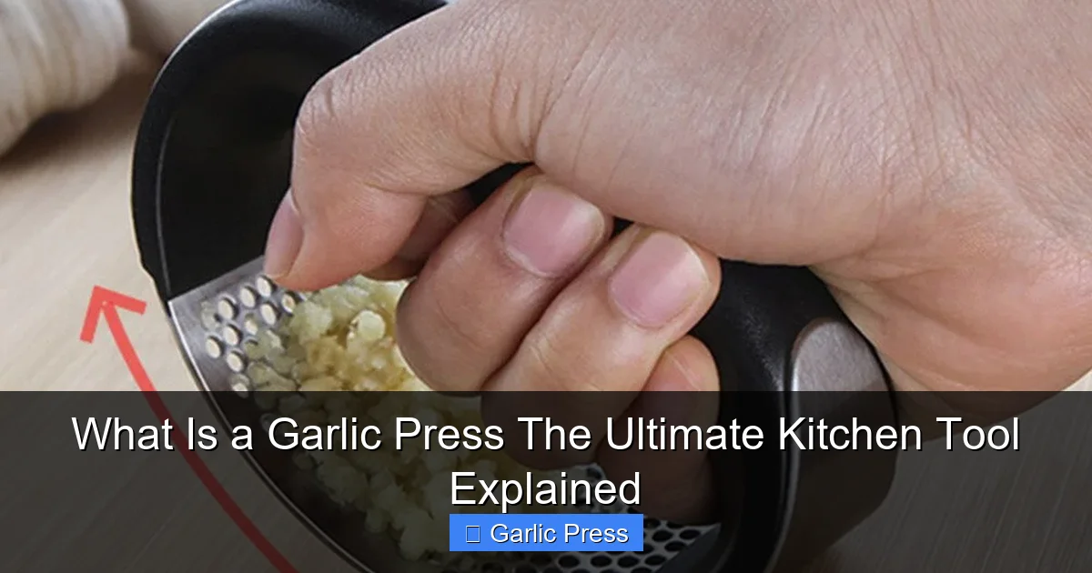 What Is a Garlic Press The Ultimate Kitchen Tool Explained