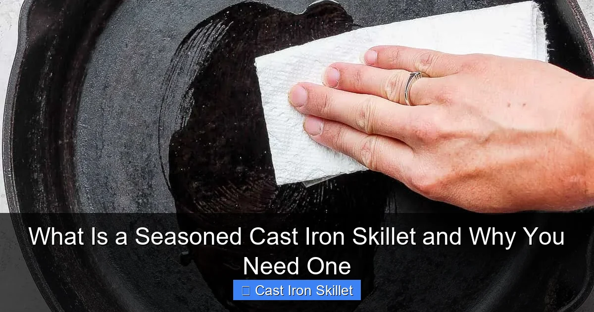 What Is a Seasoned Cast Iron Skillet and Why You Need One
