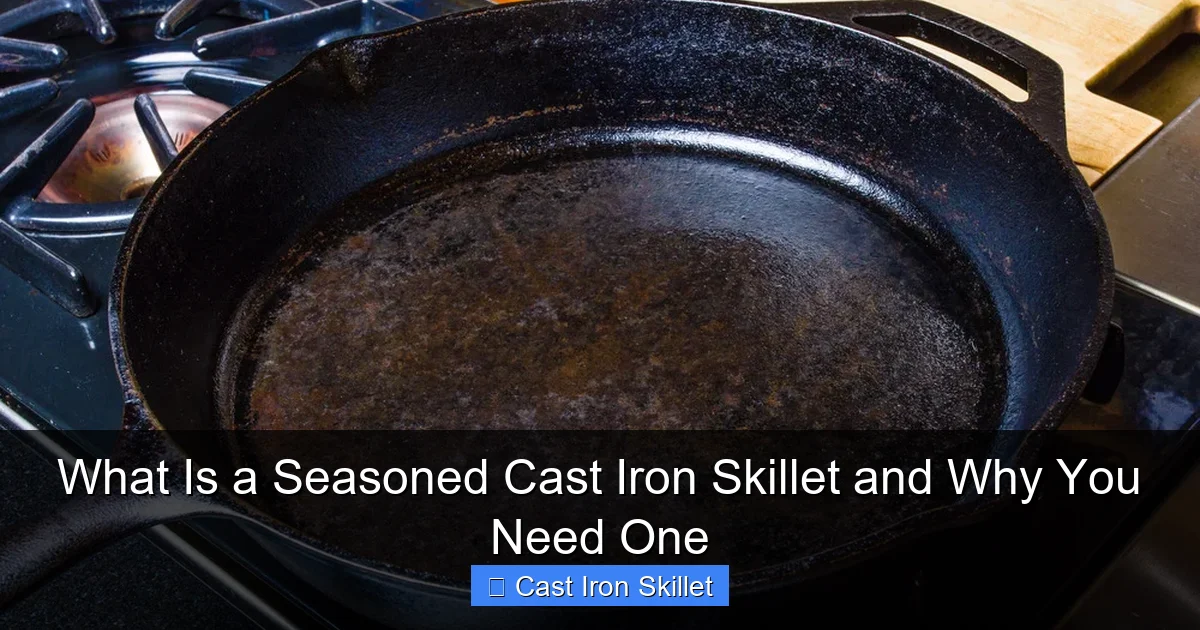 What Is a Seasoned Cast Iron Skillet and Why You Need One