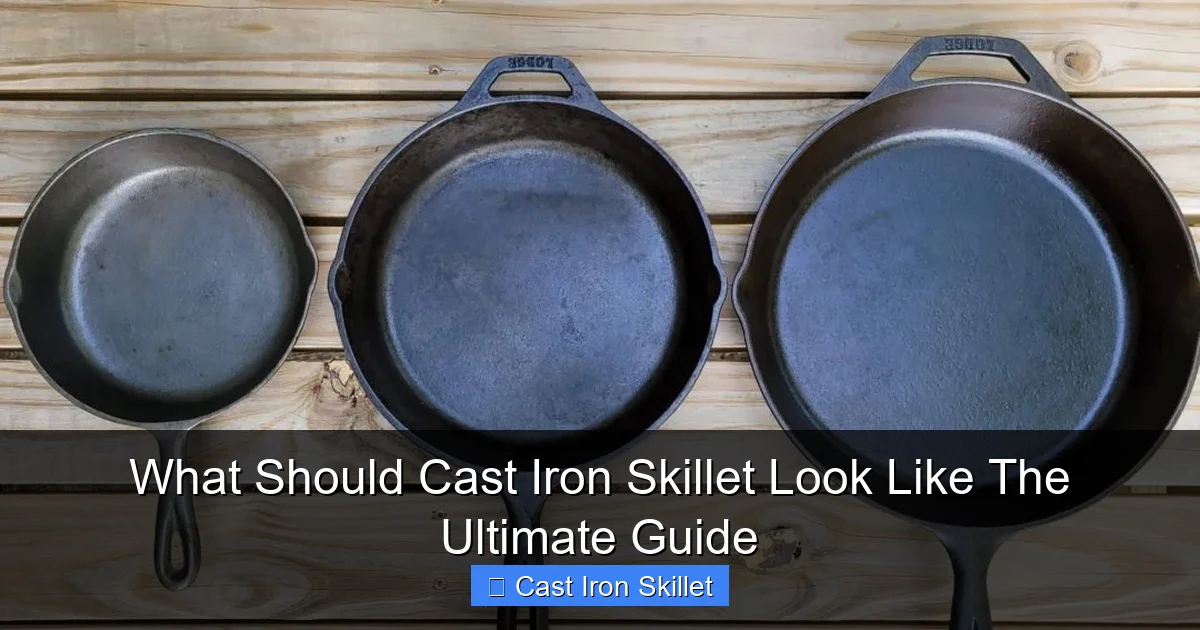 What Should Cast Iron Skillet Look Like The Ultimate Guide