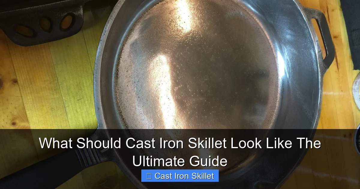 What Should Cast Iron Skillet Look Like The Ultimate Guide