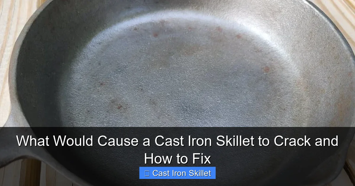 What Would Cause a Cast Iron Skillet to Crack and How to Fix