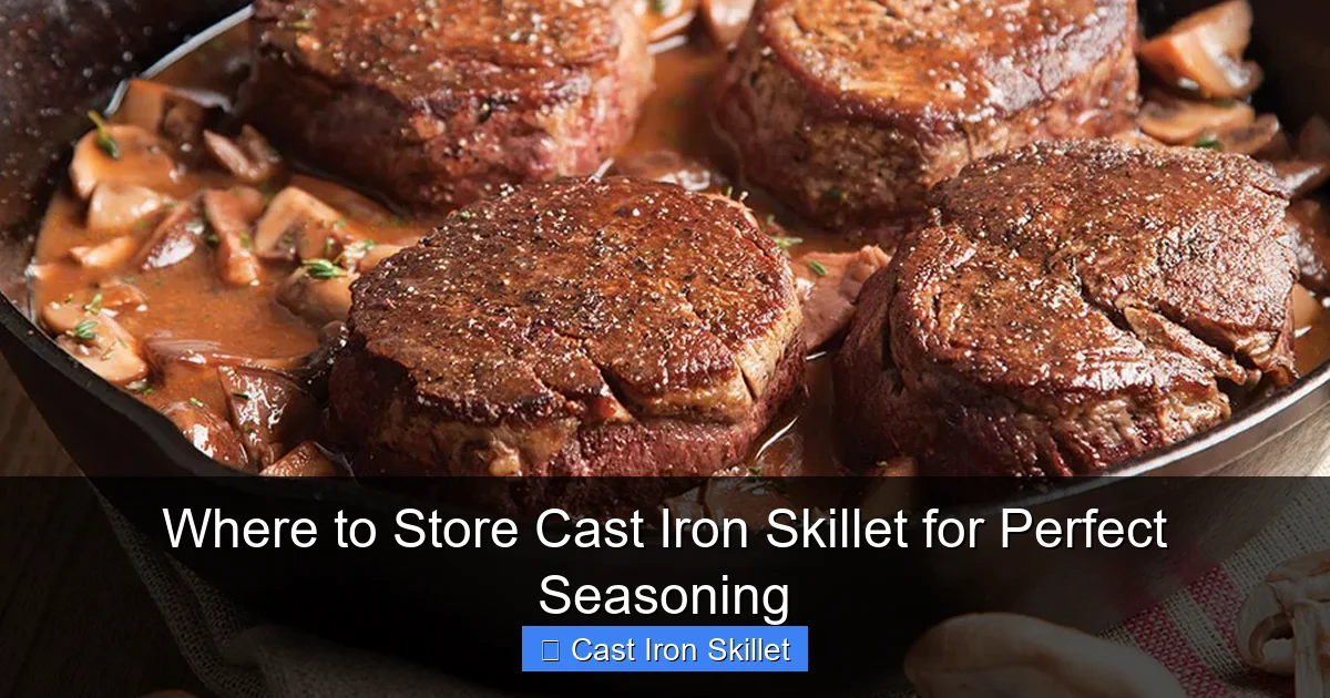 Where to Store Cast Iron Skillet for Perfect Seasoning