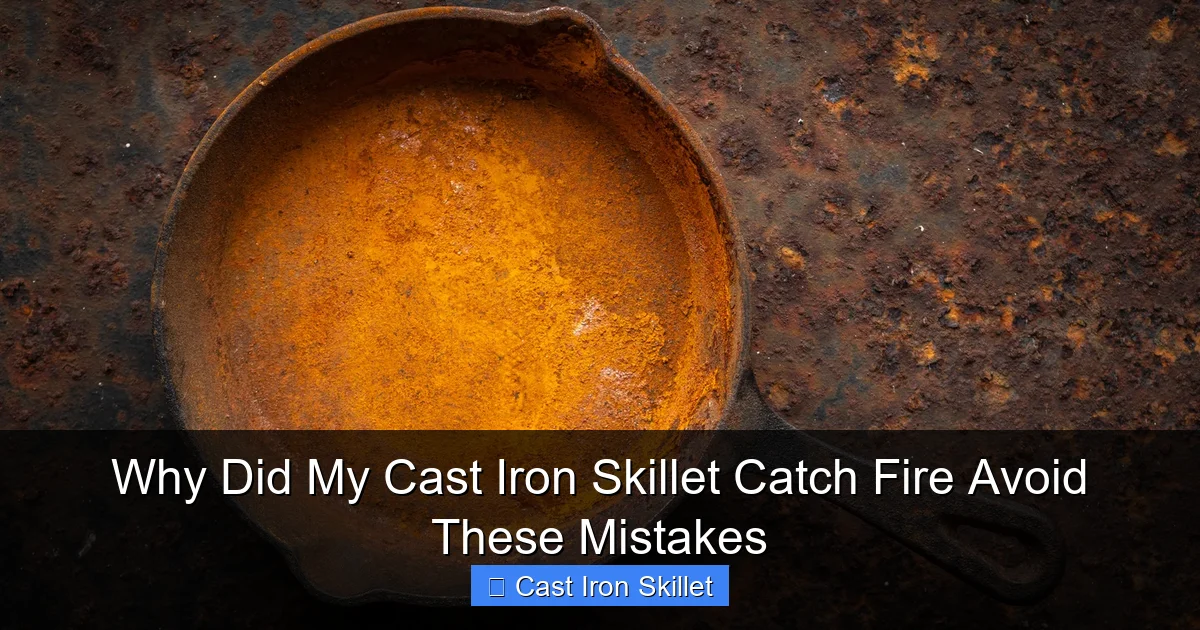 Why Did My Cast Iron Skillet Catch Fire Avoid These Mistakes
