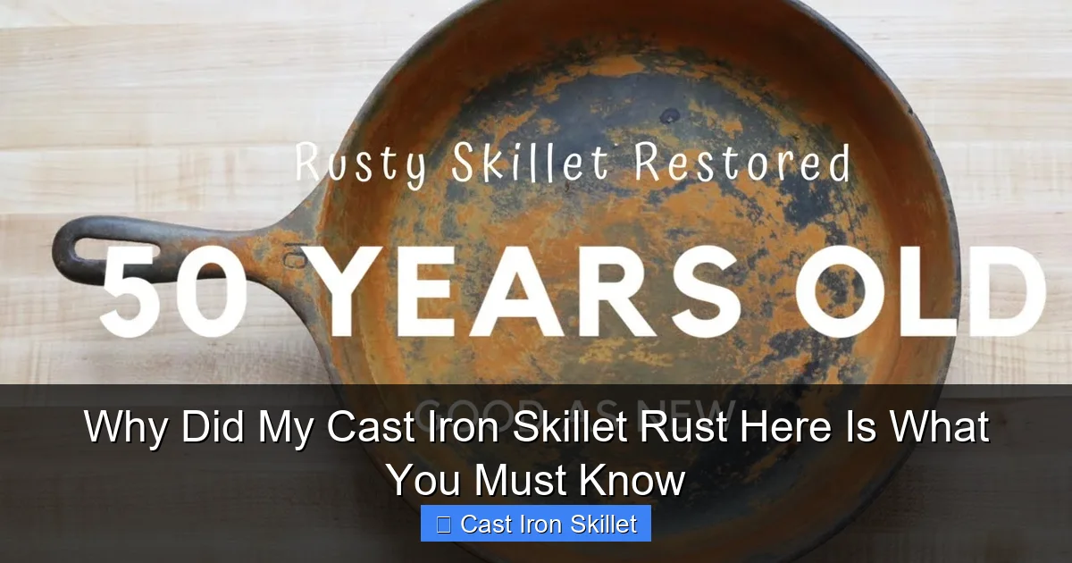 Why Did My Cast Iron Skillet Rust Here Is What You Must Know