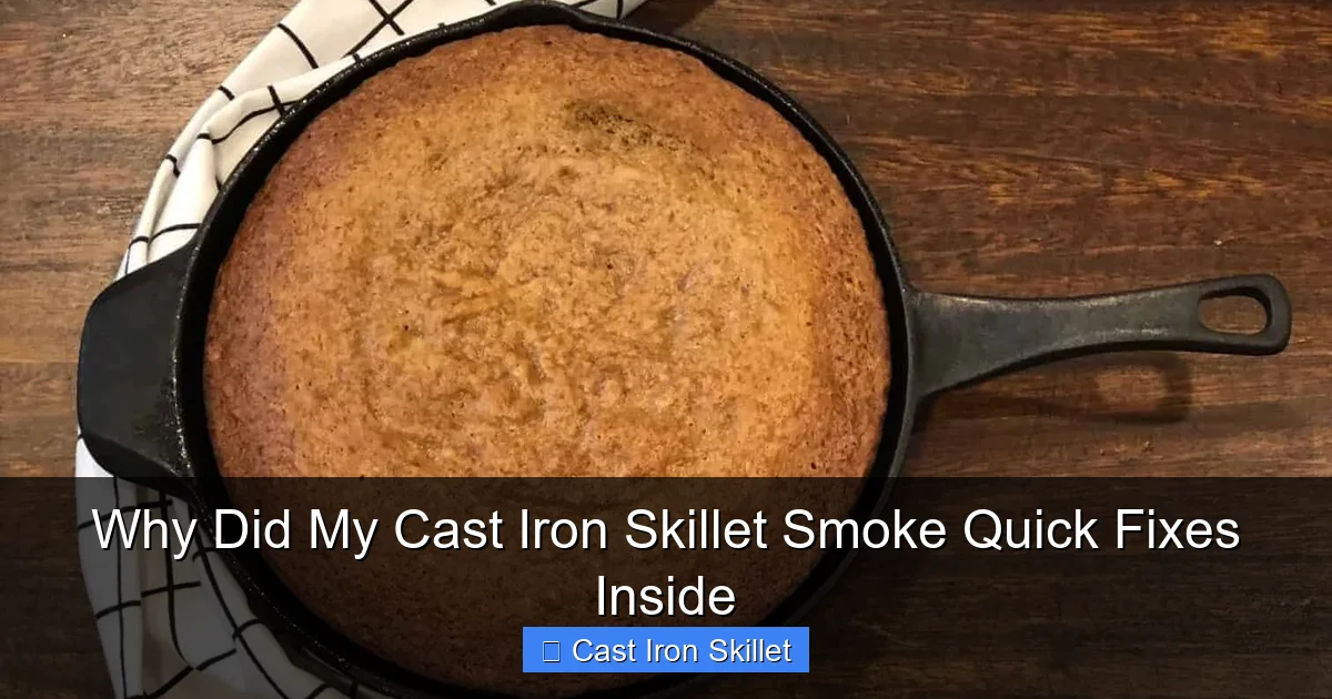 Why Did My Cast Iron Skillet Smoke Quick Fixes Inside