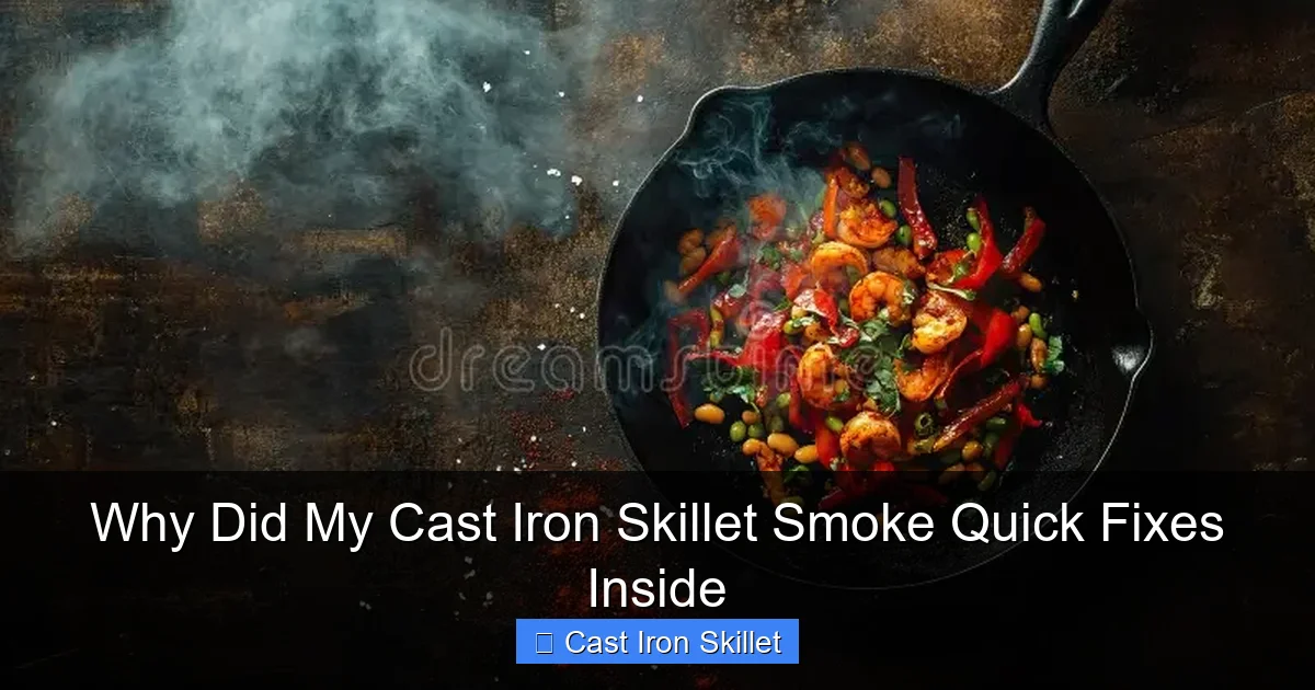 Why Did My Cast Iron Skillet Smoke Quick Fixes Inside