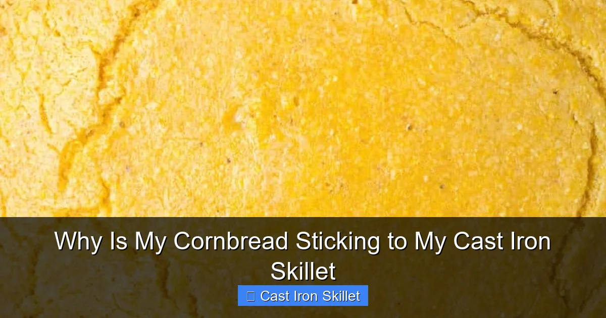 Why Is My Cornbread Sticking to My Cast Iron Skillet