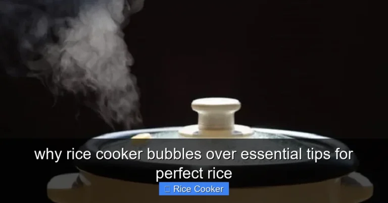why rice cooker bubbles over essential tips for perfect rice