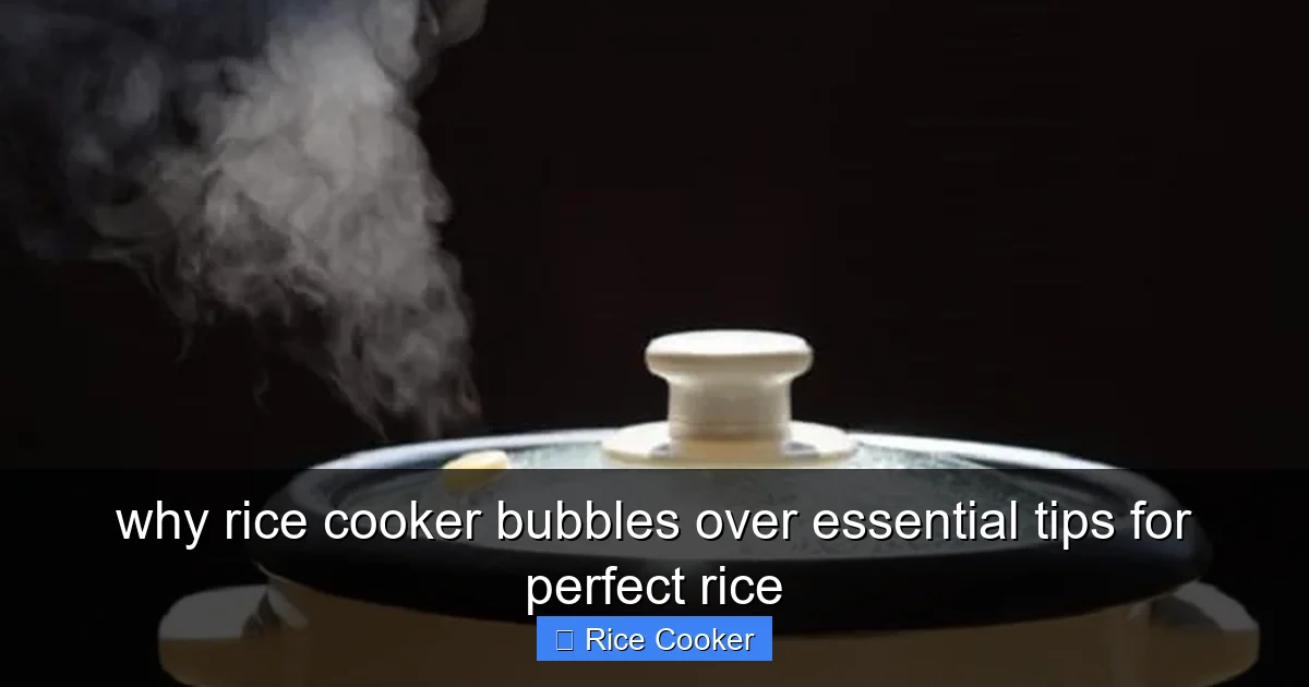 why rice cooker bubbles over essential tips for perfect rice