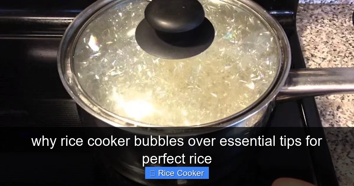 why rice cooker bubbles over essential tips for perfect rice