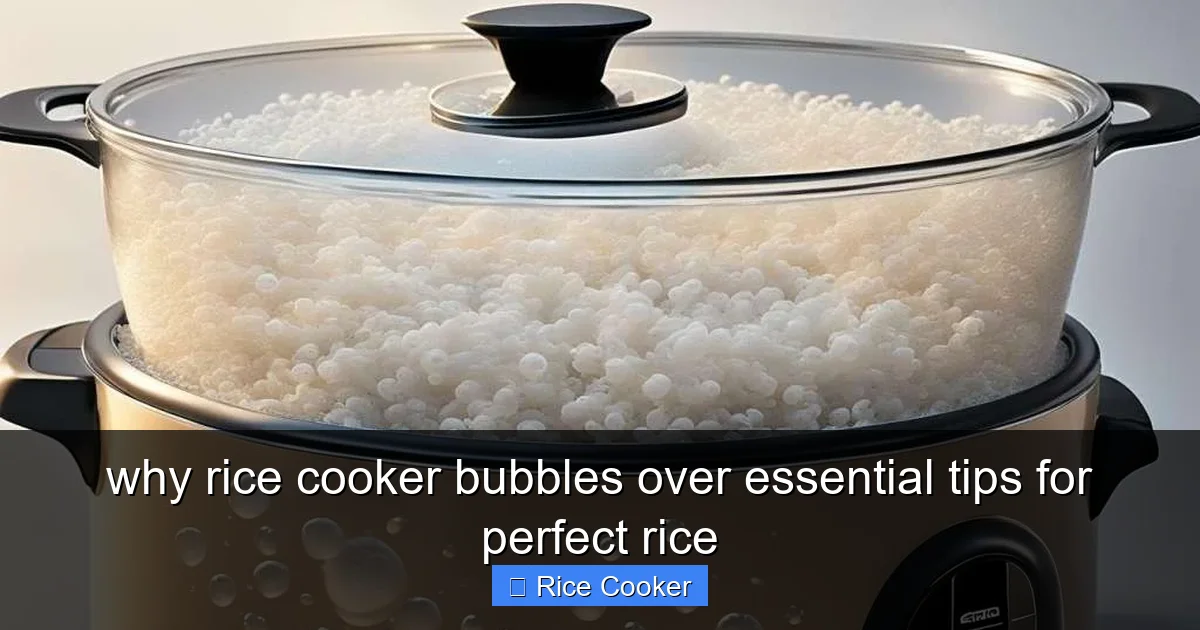 why rice cooker bubbles over essential tips for perfect rice
