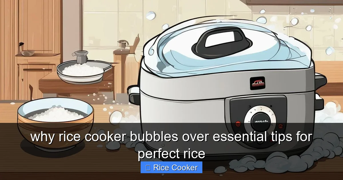 why rice cooker bubbles over essential tips for perfect rice