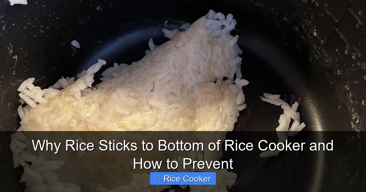 Why Rice Sticks to Bottom of Rice Cooker and How to Prevent