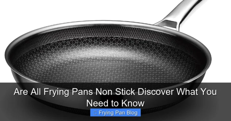 Are All Frying Pans Non Stick Discover What You Need to Know