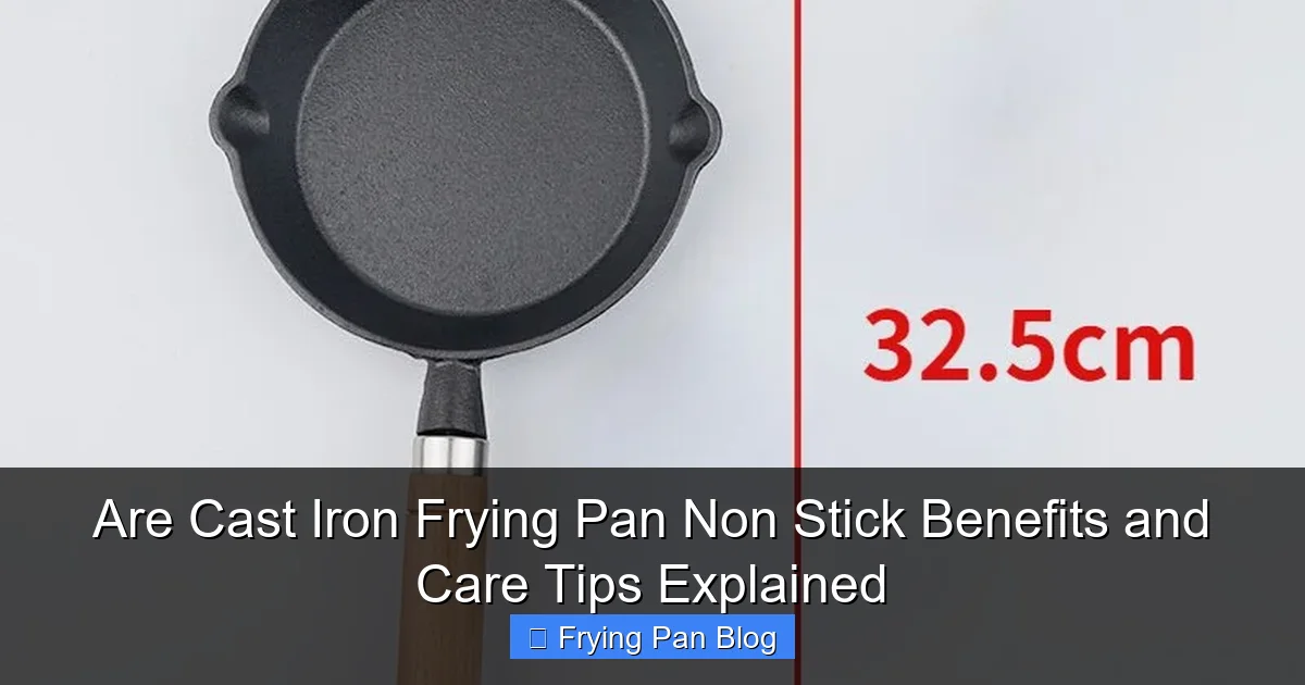 Are Cast Iron Frying Pan Non Stick Benefits and Care Tips Explained
