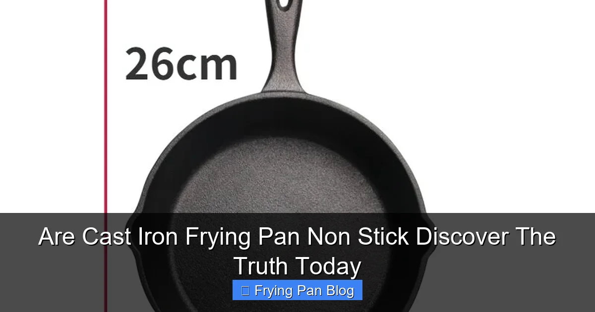 Are Cast Iron Frying Pan Non Stick Discover The Truth Today