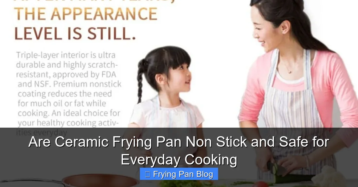 Are Ceramic Frying Pan Non Stick and Safe for Everyday Cooking