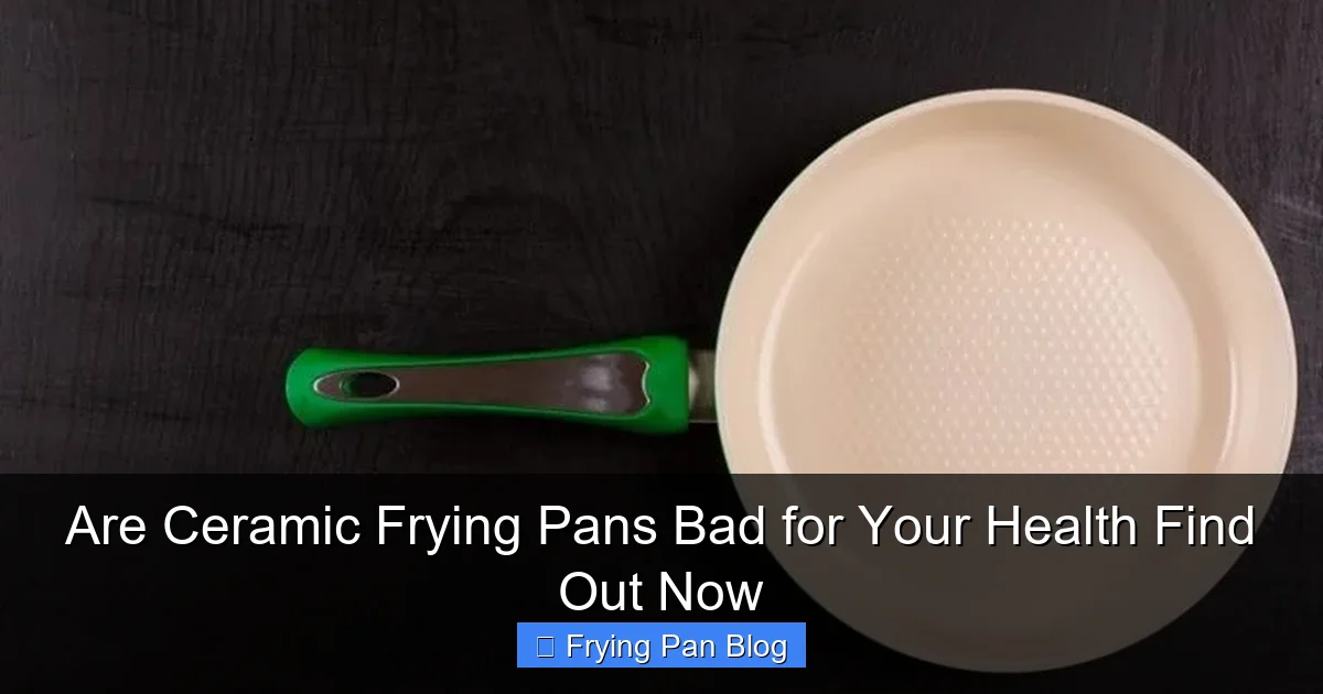 Are Ceramic Frying Pans Bad for Your Health Find Out Now