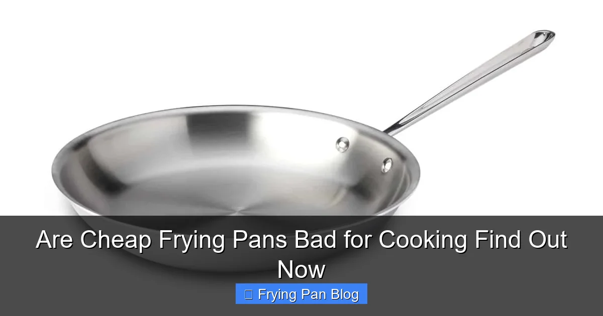 Are Cheap Frying Pans Bad for Cooking Find Out Now
