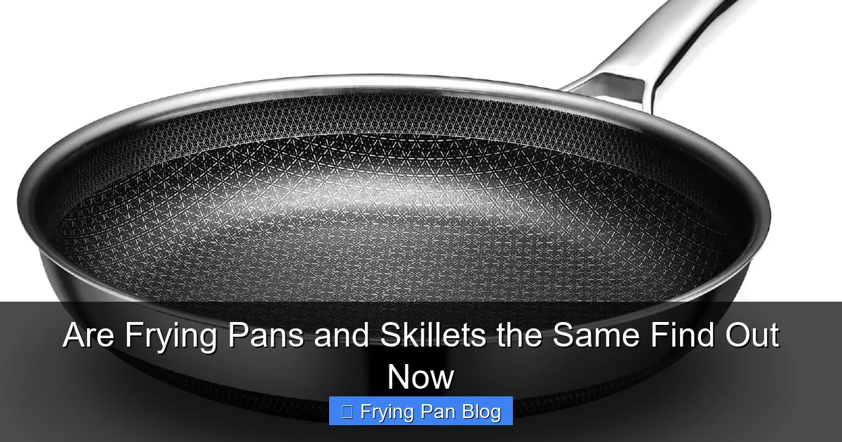 Are Frying Pans and Skillets the Same Find Out Now
