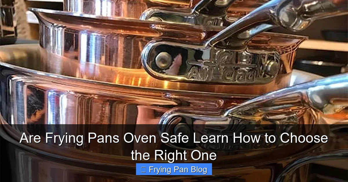 Are Frying Pans Oven Safe Learn How to Choose the Right One