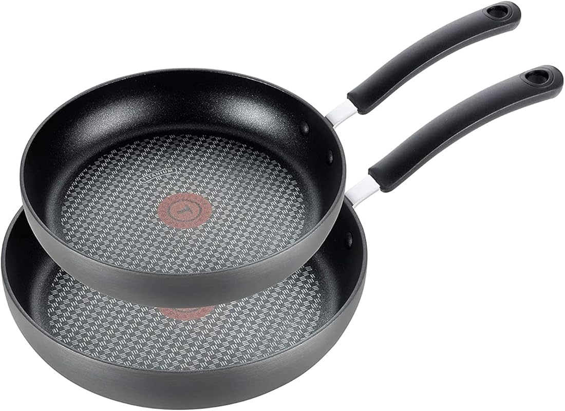 T-Fal Ultimate 2-Piece Hard Anodized Nonstick Fry Pan Set, 8 and 10 In