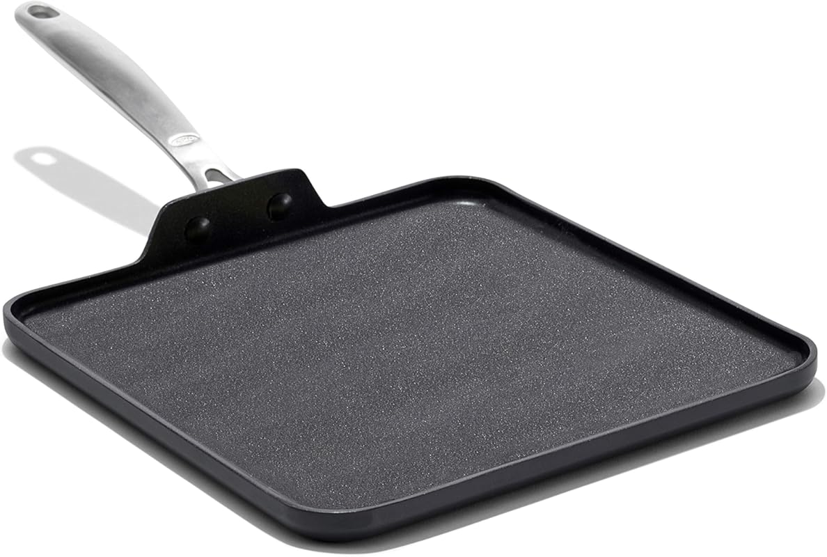 OXO Enhanced 11” PFAS-Free Ceramic Nonstick Griddle Pan, Hard Anodized