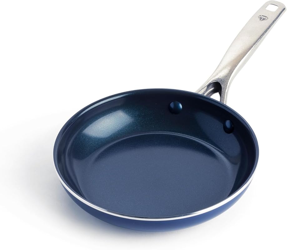 Blue Diamond 8 Inch Nonstick Frying Pan with Diamond-Infused Ceramic, 
