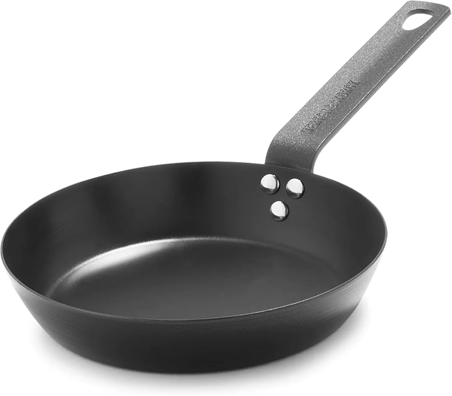 Merten & Storck 8” Pre-Seasoned Carbon Steel Frying Pan, Induction and