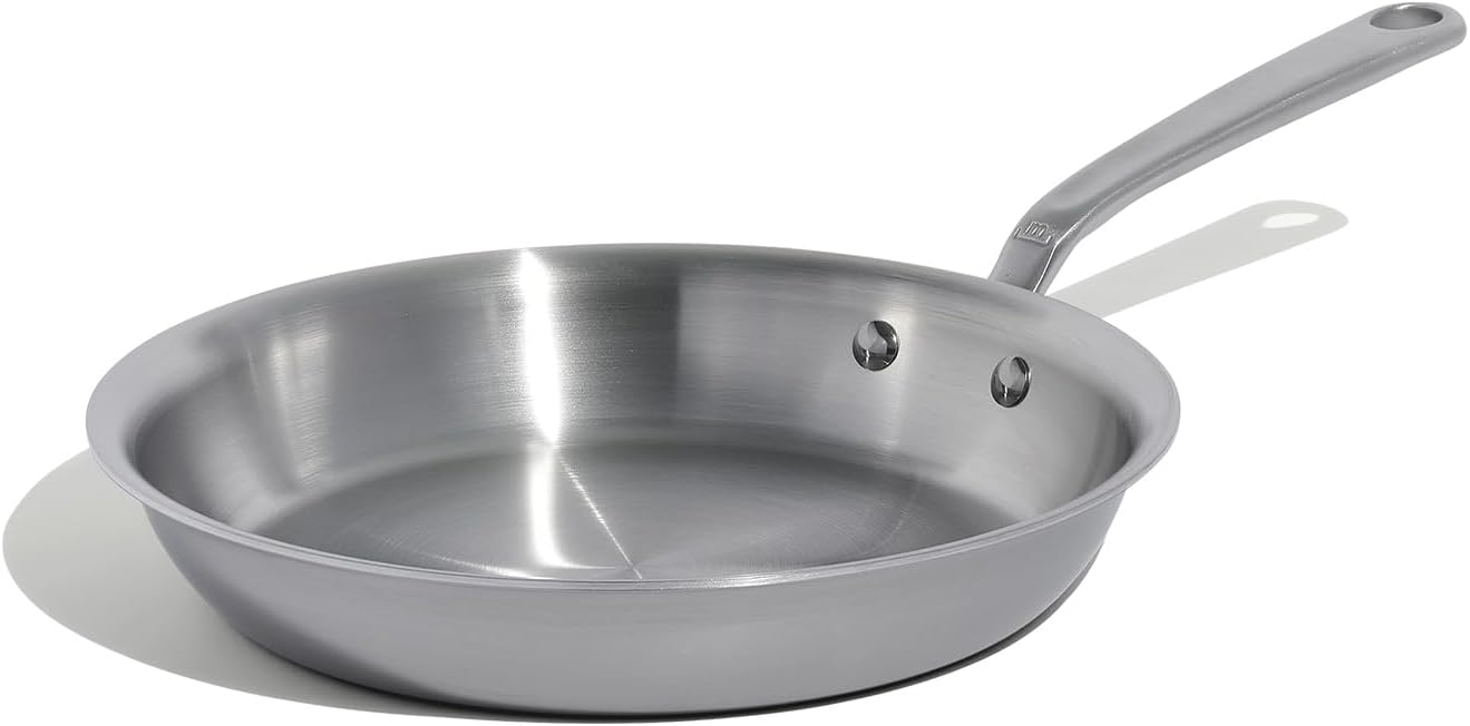 Made In 10-Inch 5-Ply Stainless Steel Frying Pan, Professional Cookwar