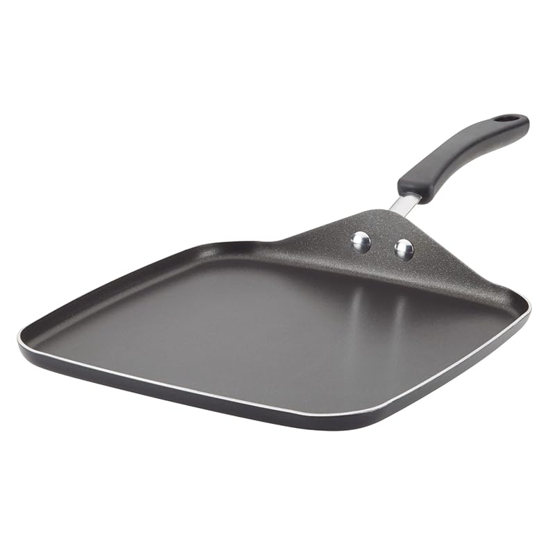 Farberware Cookstart 11” DiamondMax Nonstick Square Grill Pan, Dishwas