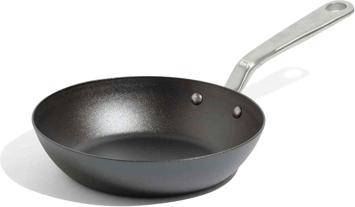 Made In Seasoned 8” Blue Carbon Steel Frying Pan, Cast Iron Alternativ
