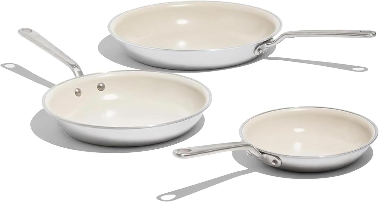 Made In Cookware 3-Piece Ceramic Nonstick Frying Pan Set (8