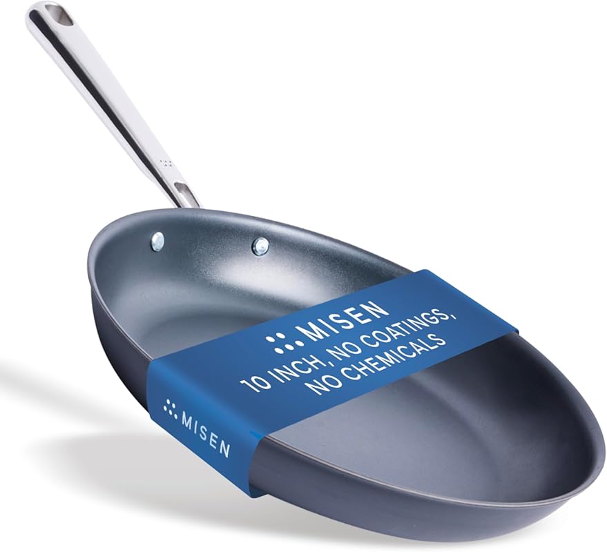 Misen 10” Carbon Nonstick™ Skillet with Ultra-Durable Nitrided Surface