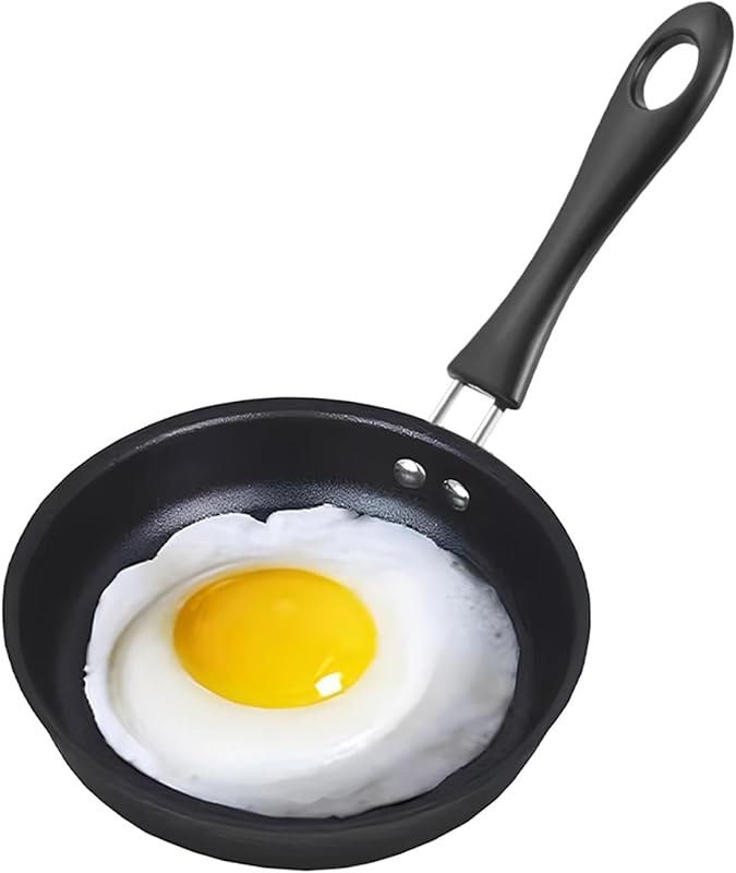 4.92 Inch Non-Stick Omelette Mini Frying Pan with Ergonomic Stainless 