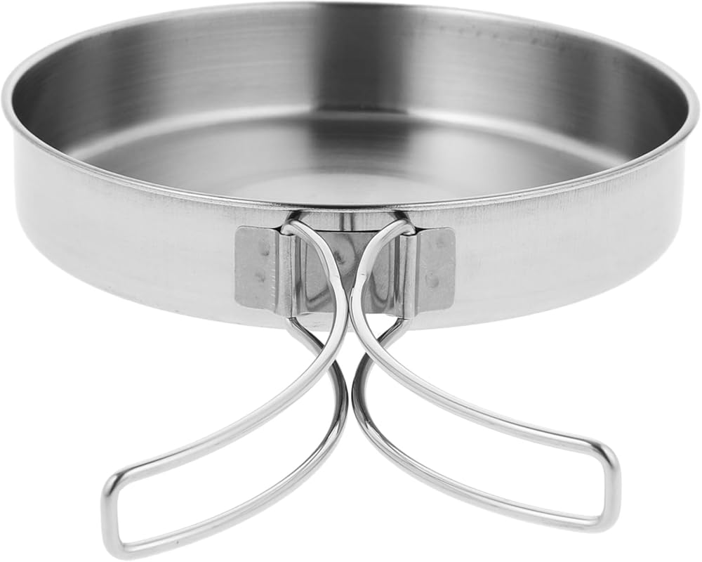 Angoily 6.29-Inch Portable Non-Stick Frying Pan with Foldable Handle, 