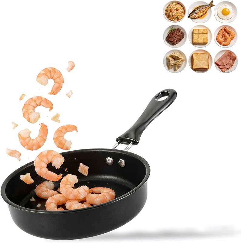 4.7 Inch Non-Stick Mini Skillet with Heat Resistant Handle, Induction 