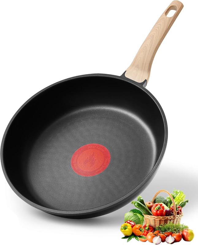8-Inch Nonstick Omelette Pan with Heat Dot Temperature Indicator, PFOA