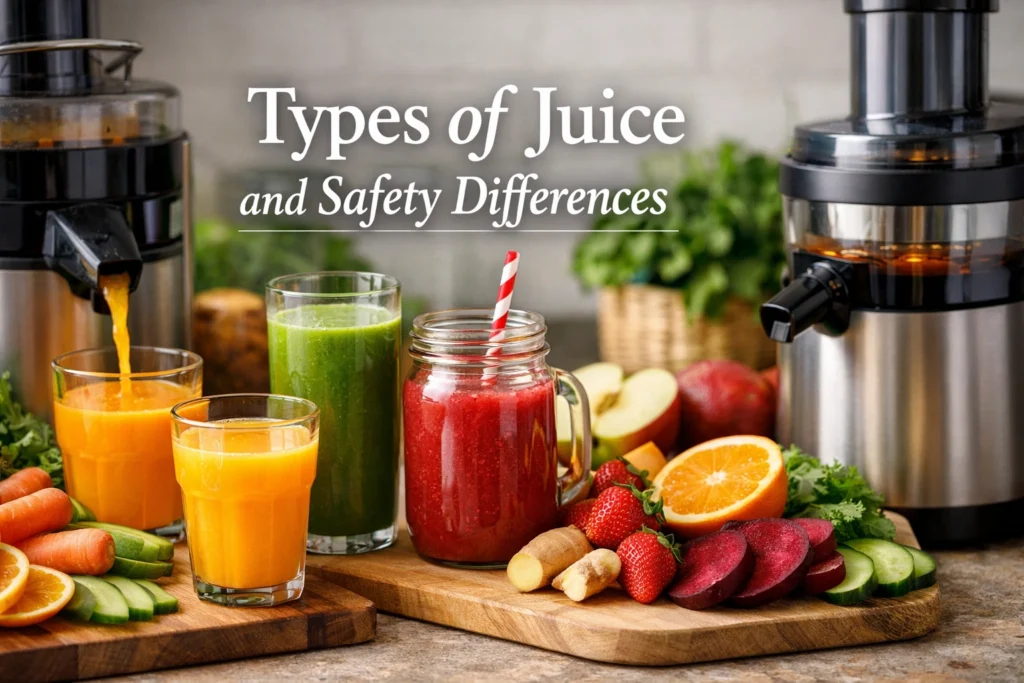 Types of Juice and Safety Differences