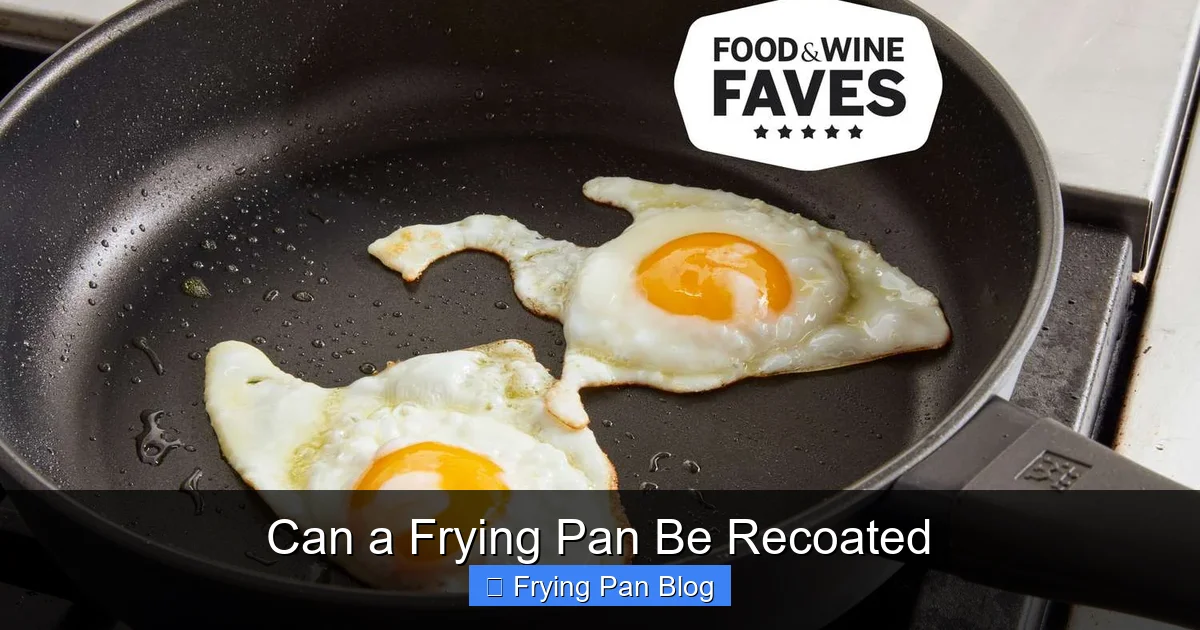 Can a Frying Pan Be Recoated