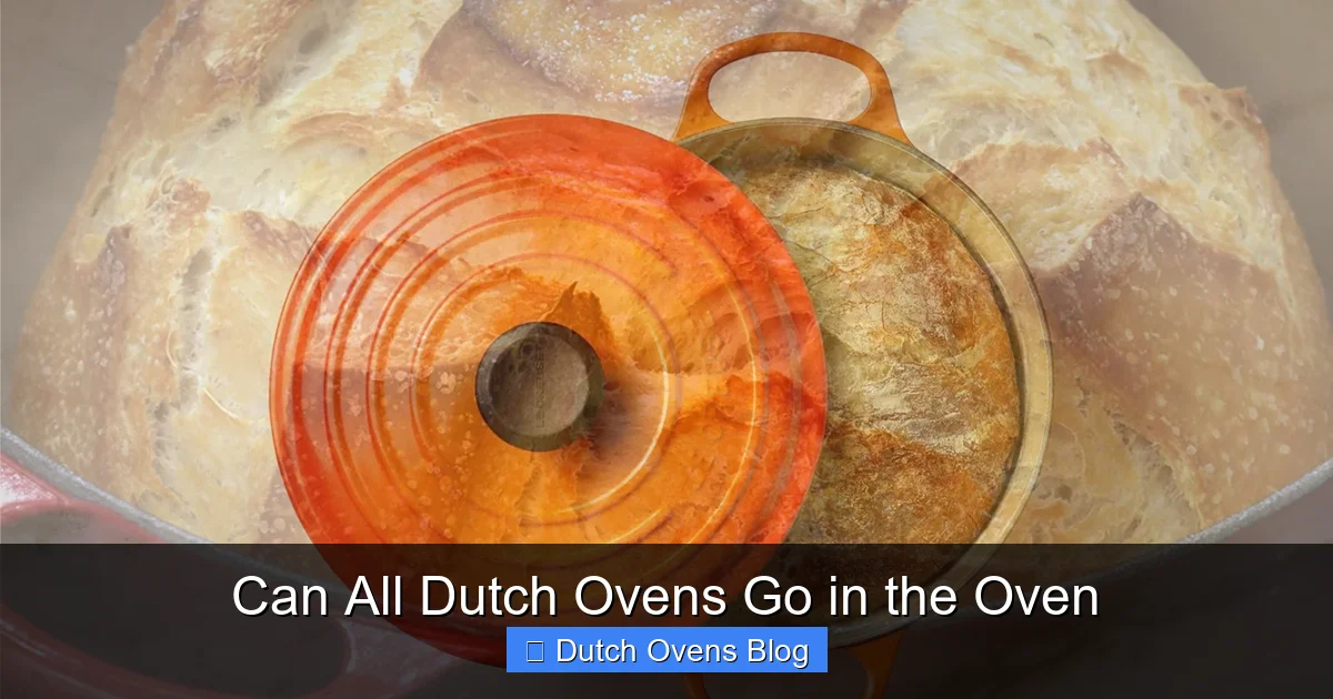 Can All Dutch Ovens Go in the Oven