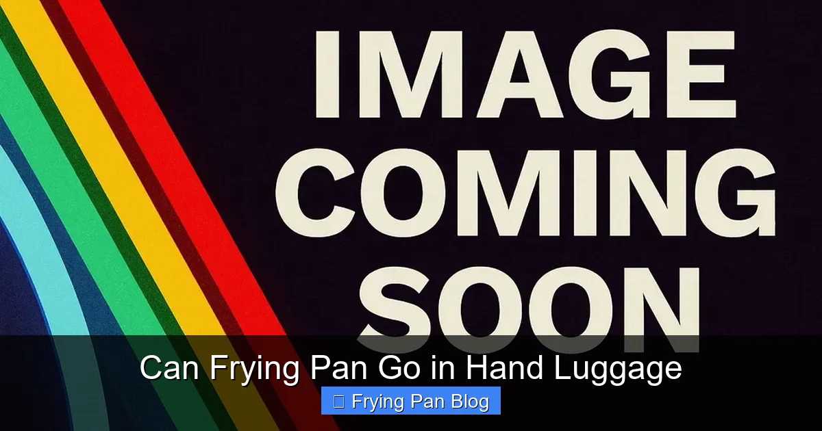 Can Frying Pan Go in Hand Luggage