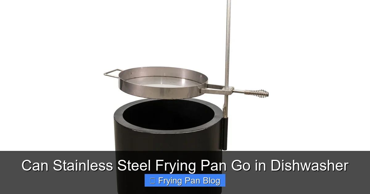 Can Stainless Steel Frying Pan Go in Dishwasher