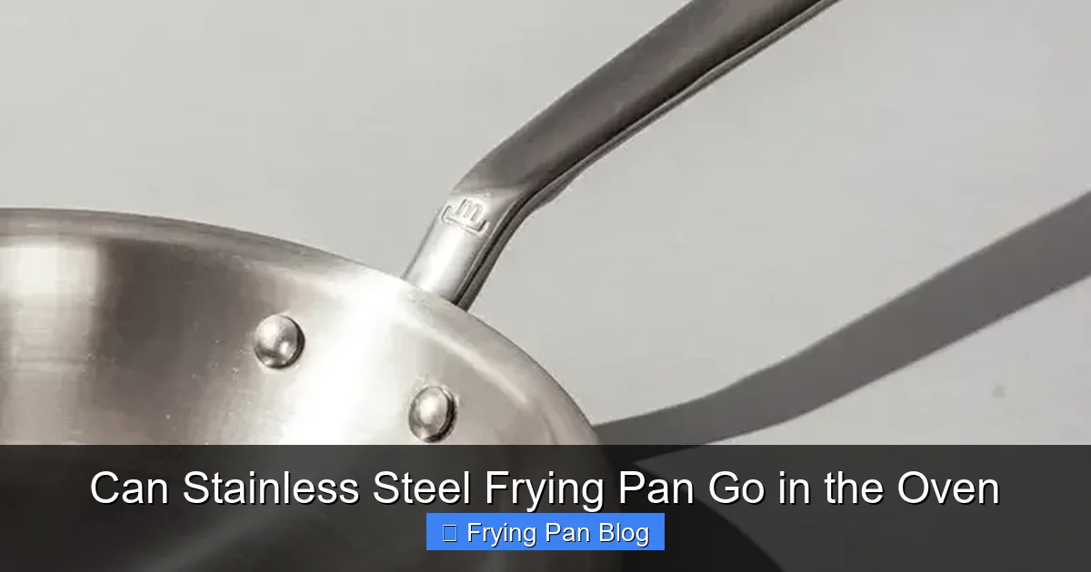 Can Stainless Steel Frying Pan Go in the Oven