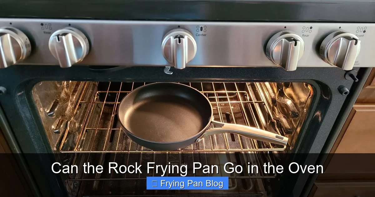 Can the Rock Frying Pan Go in the Oven