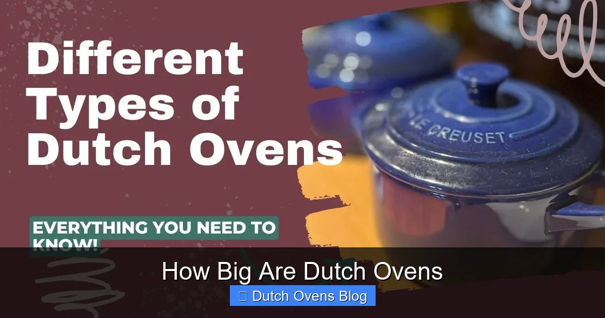 How Big Are Dutch Ovens