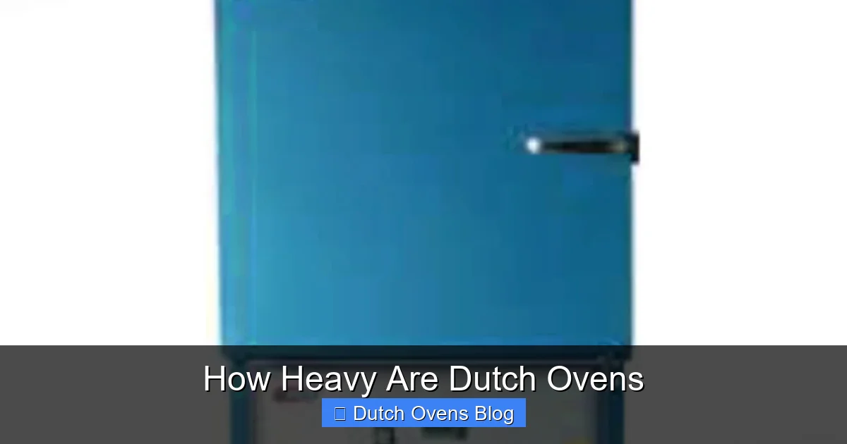 How Heavy Are Dutch Ovens